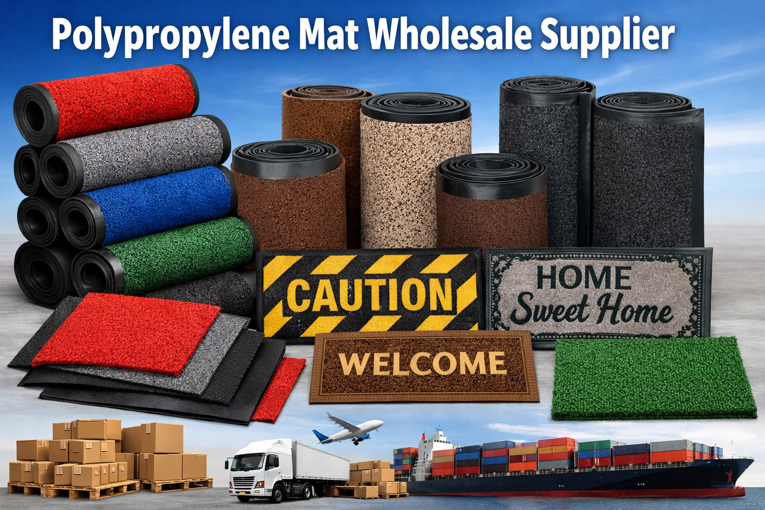 polypropylene mat wholesale supplier, Rubber and coir doormat outdoor exporter, Best Coir doormat in Kerala